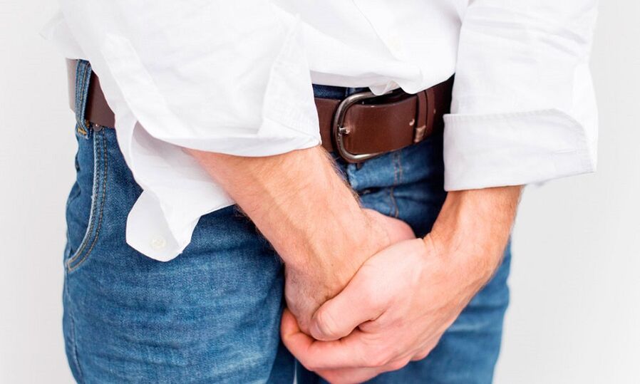 Douleur dans l'aine avec prostatite